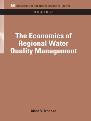 cover image of The Economics of Regional Water Quality Management